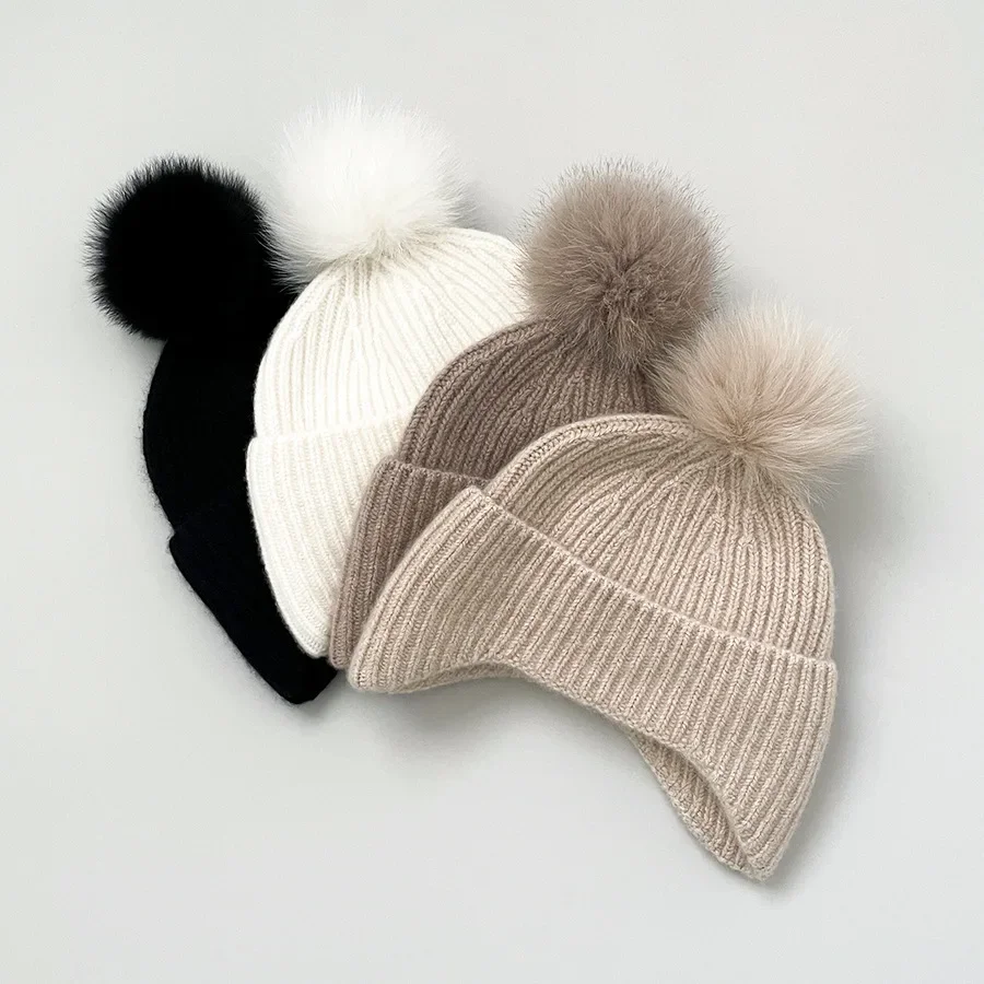 Women's Cashmere Knit Cap Thickened Warm Wool Cap Wool Ball Cute Cashmere Hat Show Face Small Outdoor Cold Sweater Hat
Women's Cashmere Knit Cap Thickened Warm Wool Cap Wool Ball Cute Cashmere Hat Show Face Small Outdoor Cold Sweater Hat