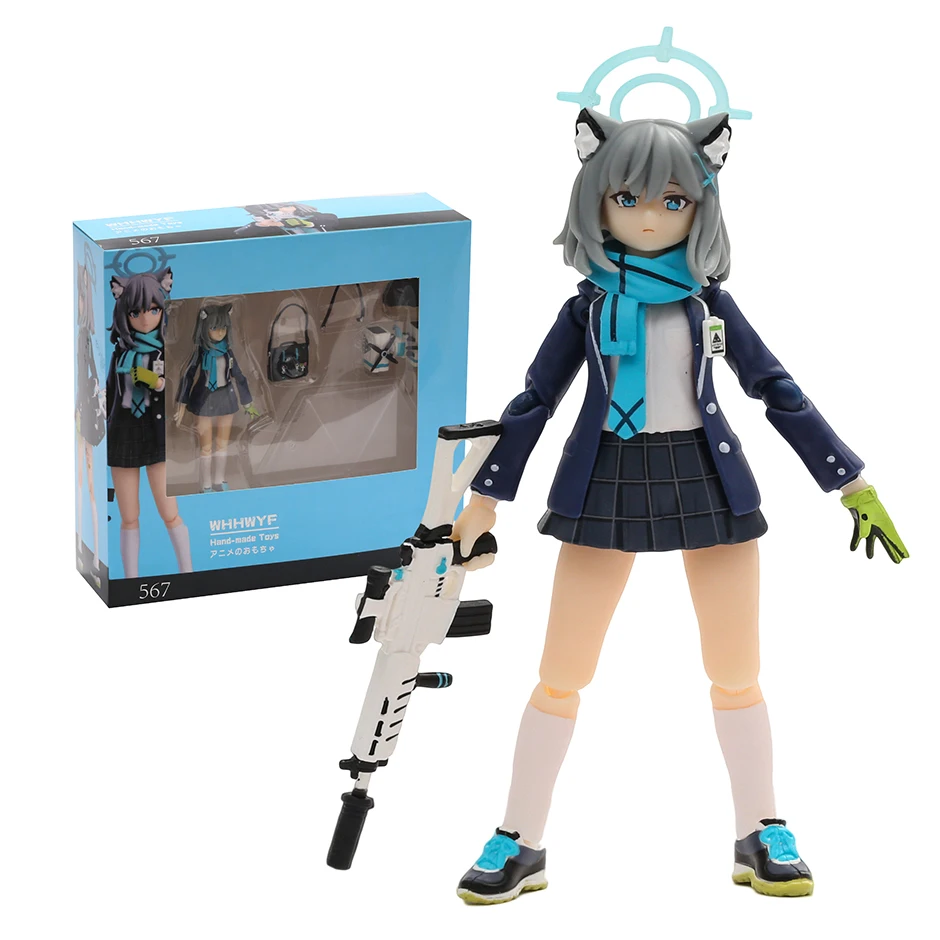 Синяя архивная фигурка figma 567 Shiroko Sunaookami, фигурка модели игрушки для детей
Синяя архивная фигурка figma 567 Shiroko Sunaookami, фигурка модели игрушки для детей