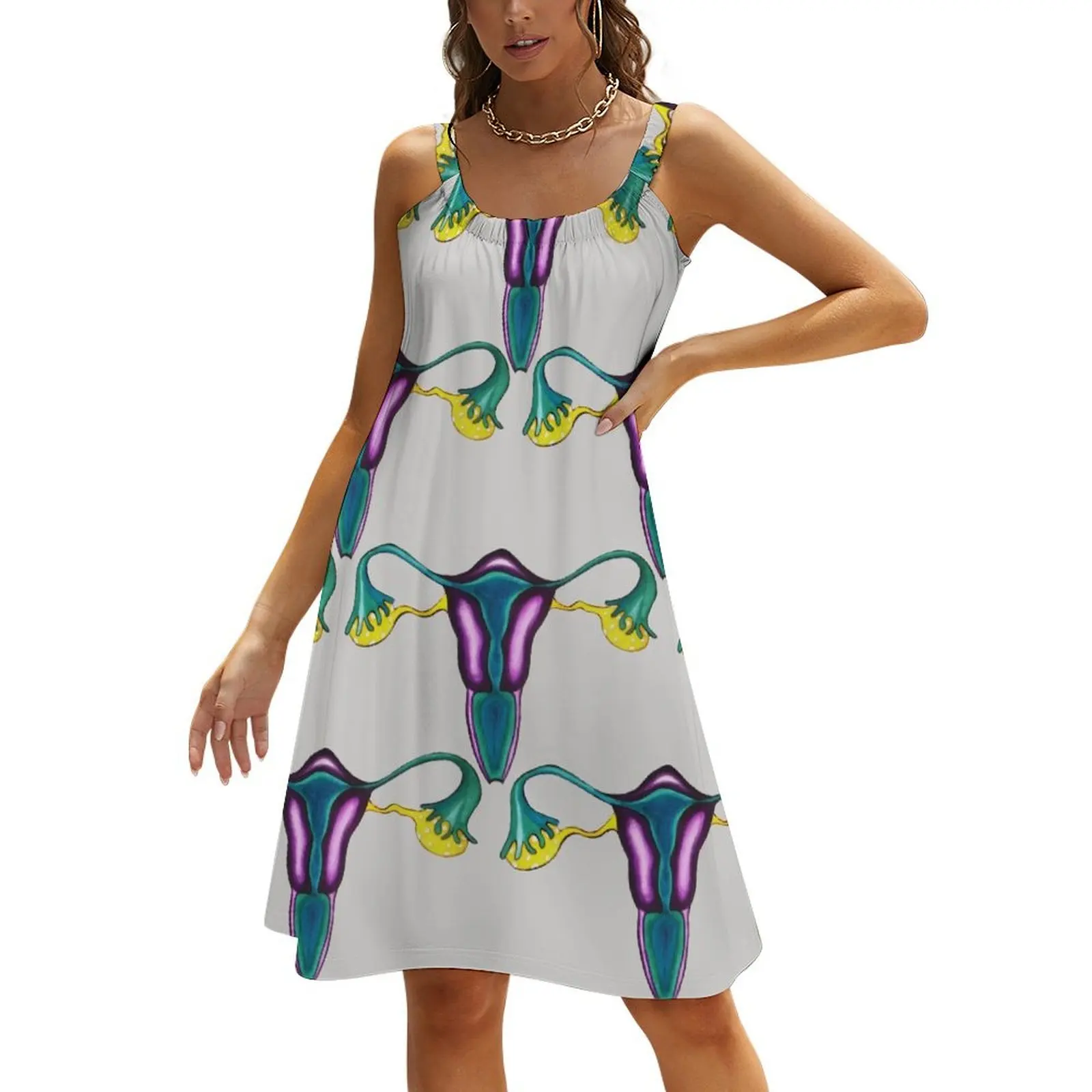 Classical uteruses Beach Sling Skirt Summer women's clothing Dress for girls loose summer dress
Classical uteruses Beach Sling Skirt Summer women's clothing Dress for girls loose summer dress