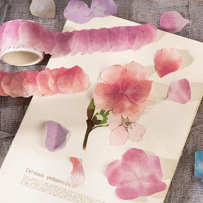 100Pcs/Roll Flower Petals Washi Tape Diary Paper Stickers Roll Cute Adhesive Paper Tape DIY Scrapbooking Stationery Sticker
100Pcs/Roll Flower Petals Washi Tape Diary Paper Stickers Roll Cute Adhesive Paper Tape DIY Scrapbooking Stationery Sticker