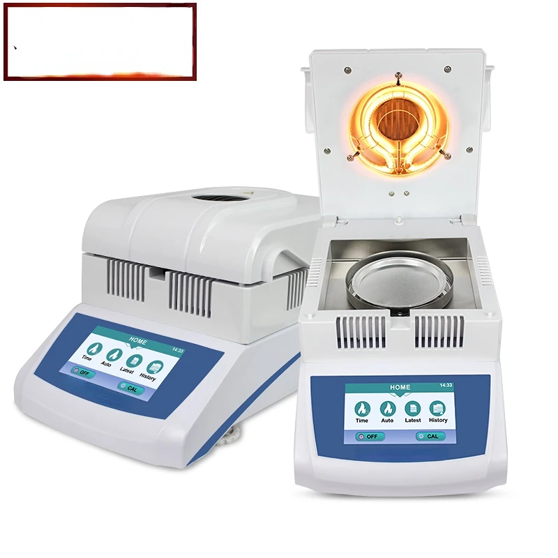 Grain Moisture Tester 0.001g Medical Food Halogen Light Laboratory Solid Moisture Analyzer
Grain Moisture Tester 0.001g Medical Food Halogen Light Laboratory Solid Moisture Analyzer