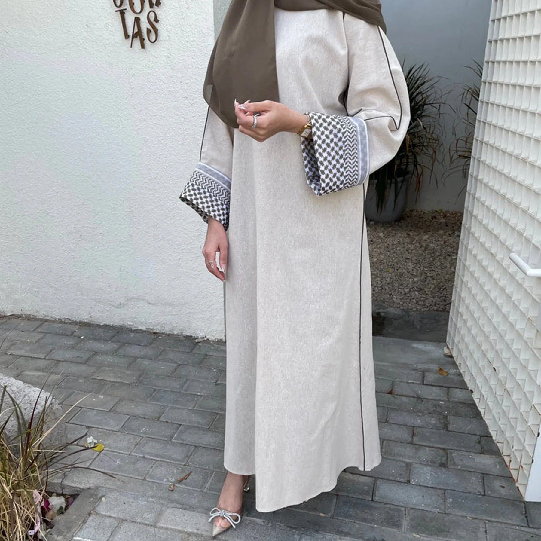 Keffiyeh Linen Closed Abaya Dress Muslim Palestinian Abayas for Women Dubai Turkey Ramadan Eid Islamic Clothes Kaftan Hijab Robe
Keffiyeh Linen Closed Abaya Dress Muslim Palestinian Abayas for Women Dubai Turkey Ramadan Eid Islamic Clothes Kaftan Hijab Robe