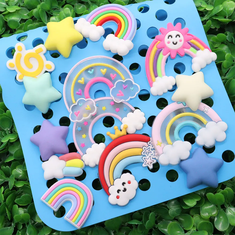 New Arrival 1-12Pcs Multicolor Rainbow Stars DIY Adult Charms Decorations Lovely Shoe Buckle Party Presents
New Arrival 1-12Pcs Multicolor Rainbow Stars DIY Adult Charms Decorations Lovely Shoe Buckle Party Presents