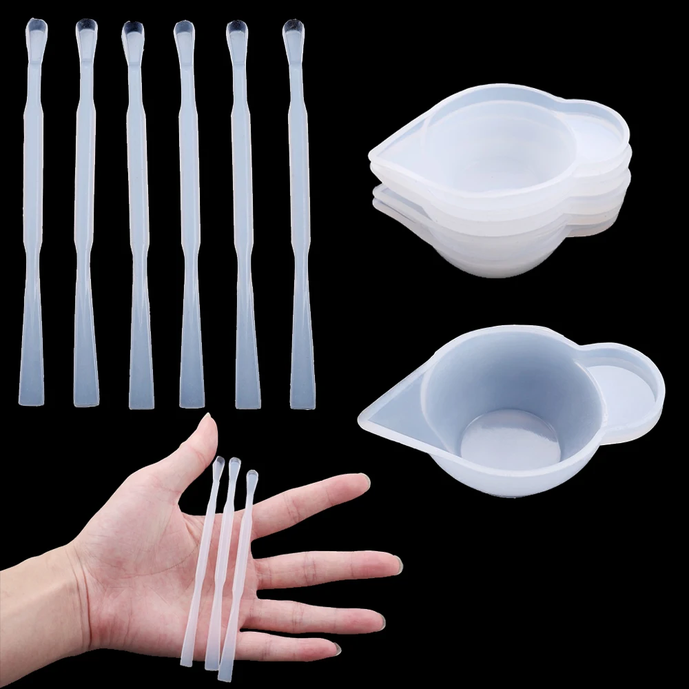 5Pcs 10ml Reusable Resin Mixing Measuring Cups Silicone Stir Stick Spoon UV Epoxy Resin for DIY Silicone Jewelry Making Tools
5Pcs 10ml Reusable Resin Mixing Measuring Cups Silicone Stir Stick Spoon UV Epoxy Resin for DIY Silicone Jewelry Making Tools
