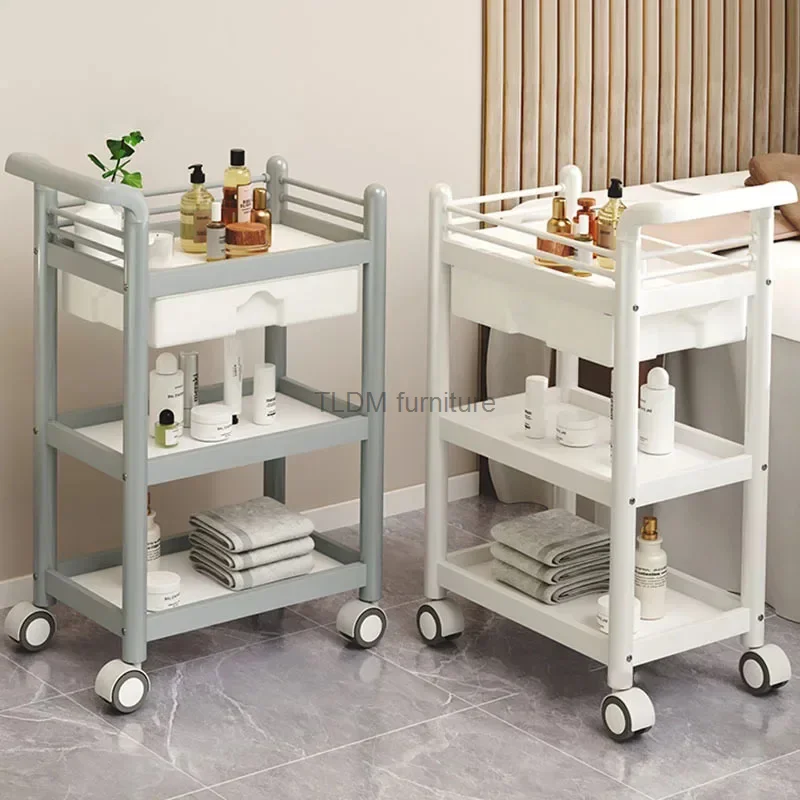 Modern Metal Auxiliary Cart with Wheels for Beauty Salon Trolley Pulleys Movable Armrests Simple Design Hand Cart for Kitchen
Modern Metal Auxiliary Cart with Wheels for Beauty Salon Trolley Pulleys Movable Armrests Simple Design Hand Cart for Kitchen
