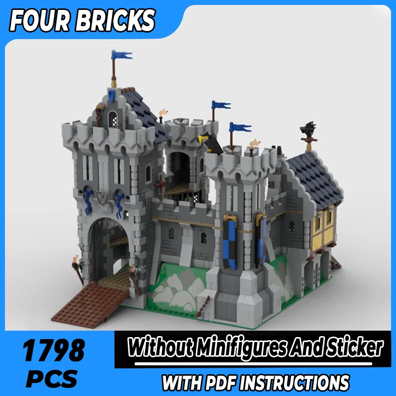 

Medieval Castle Model Moc Building Bricks Eagle Knight Castle Technology Modular Blocks Gifts Christmas Toys DIY Sets Assembly