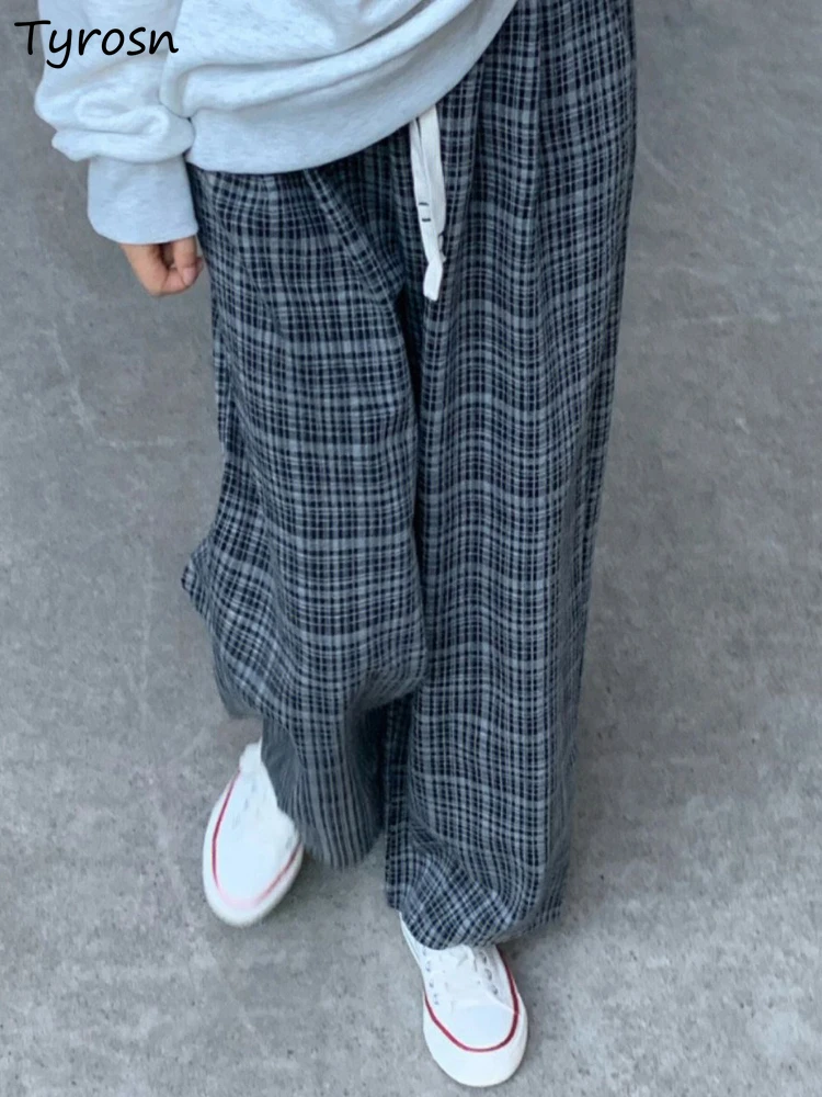 Pants Women Straight Spring Leisure Simple Plaid Japanese Style Breathable Students Empire Loose All-match Vintage High Street
Pants Women Straight Spring Leisure Simple Plaid Japanese Style Breathable Students Empire Loose All-match Vintage High Street
