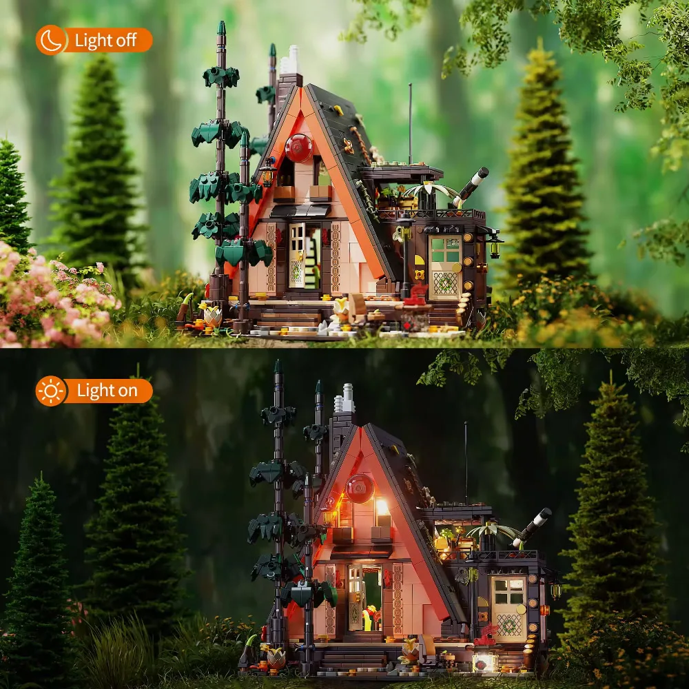 Creative IDEAS 1800PCS Triangle Wooden House Building Blocks Toys Model Log cabin Assemble Bricks Toy For Kid Desktop Gift Creative IDEAS 1800PCS Triangle Wooden House Building Blocks Toys Model Log cabin Assemble Bricks Toy For Kid Desktop Gift