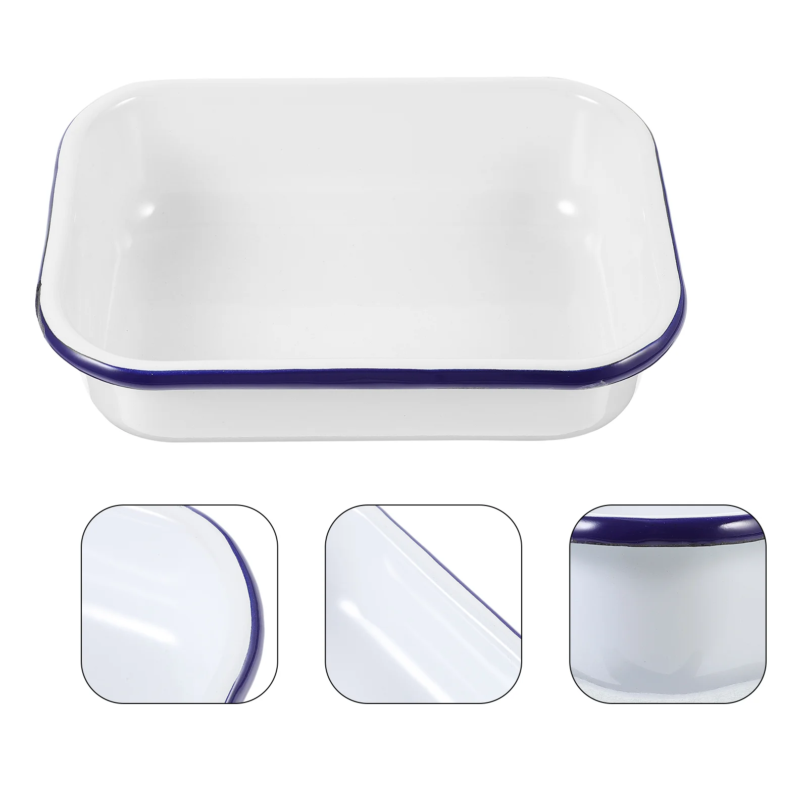 Enamel Baking Pan Enamelware Roasting Pan Oblong Cake Pan Enameled Steel Baking Dish Lasagna Pan Rectangular Serving Tray
Enamel Baking Pan Enamelware Roasting Pan Oblong Cake Pan Enameled Steel Baking Dish Lasagna Pan Rectangular Serving Tray