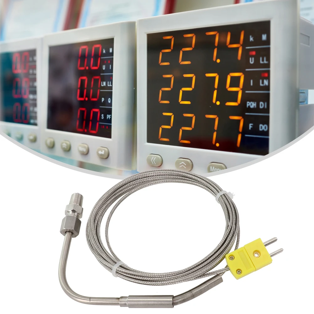EGT K Type Thermocouple Exhaust Probe High Temperature Sensors 1/8" NPT Threads Stainless Steel Measuring Probe Adjustable Probe
EGT K Type Thermocouple Exhaust Probe High Temperature Sensors 1/8" NPT Threads Stainless Steel Measuring Probe Adjustable Probe