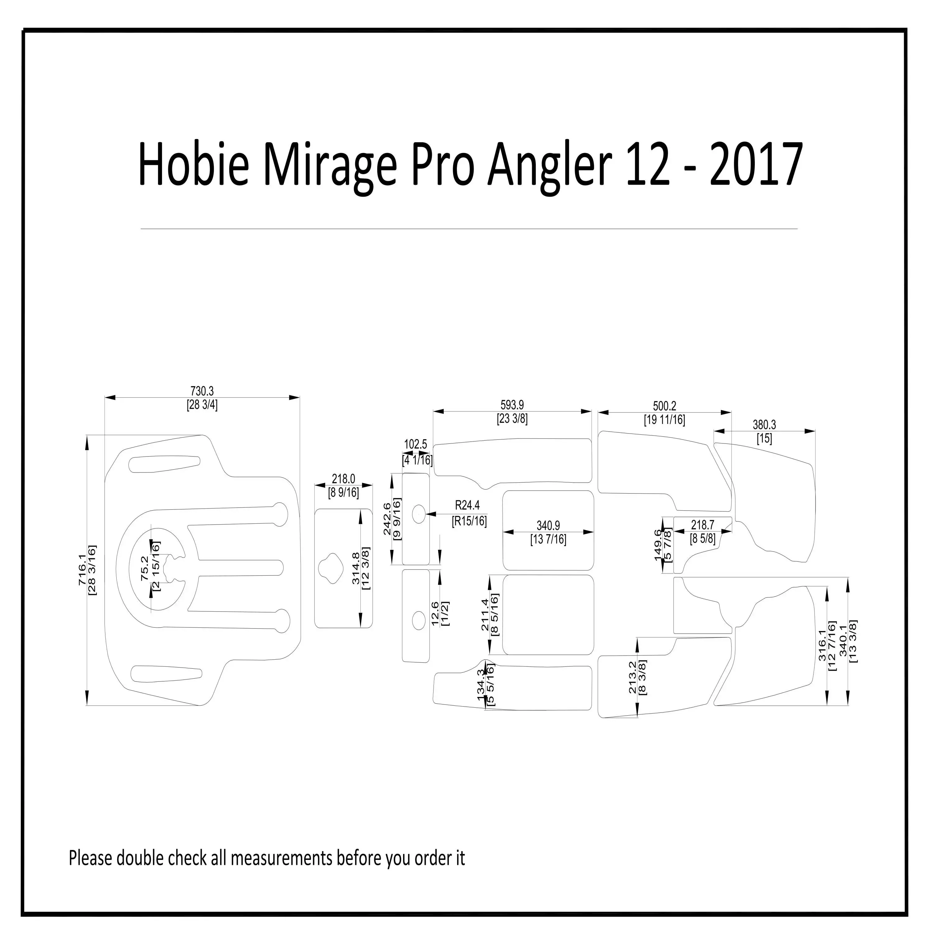 2017 Hobie Mirage Pro Angler 12 Kayak Boat EVA Foam Teak Deck Floor Pad Flooring
2017 Hobie Mirage Pro Angler 12 Kayak Boat EVA Foam Teak Deck Floor Pad Flooring