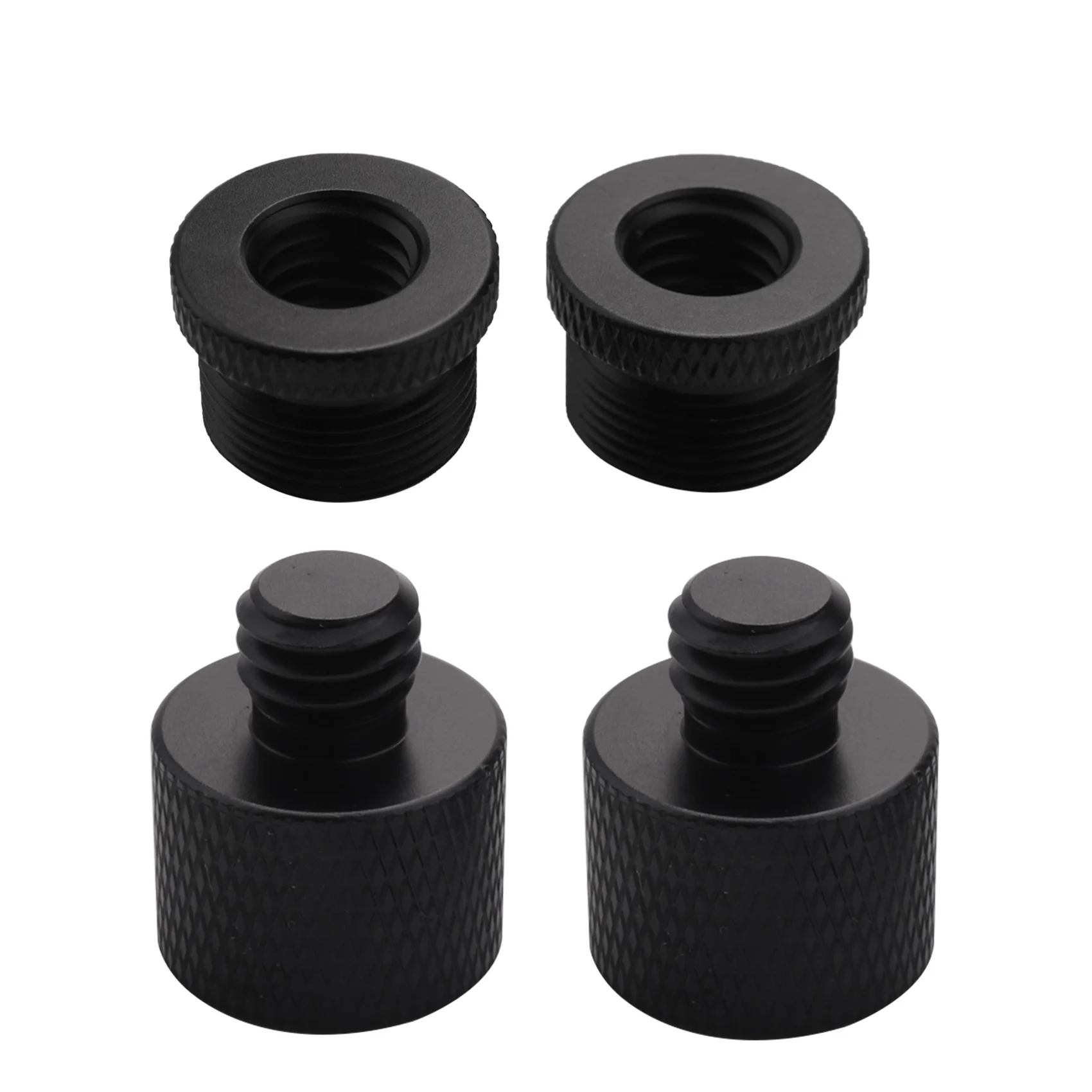 4 Pcs Mic Thread Adapter 5/8 Female to 3/8 Male and 3/8 Female to 5/8 Male Screw Adapter Thread for Mic Stand Mount
4 Pcs Mic Thread Adapter 5/8 Female to 3/8 Male and 3/8 Female to 5/8 Male Screw Adapter Thread for Mic Stand Mount