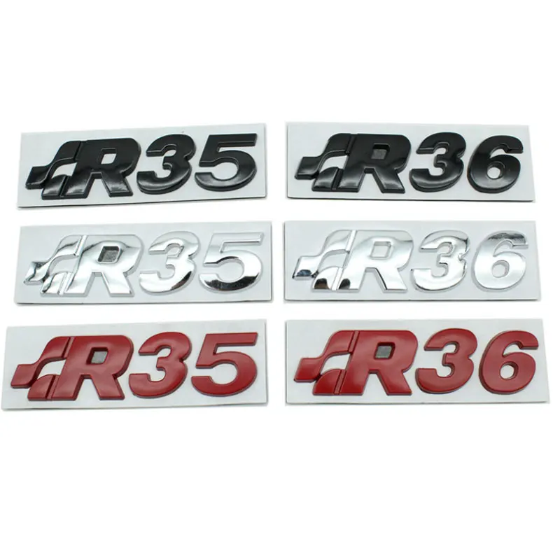 R35 R36 letter logo car stickers for Volkswagen Bora Golf SR32 body side rear modification emblem accessories decorative decals
R35 R36 letter logo car stickers for Volkswagen Bora Golf SR32 body side rear modification emblem accessories decorative decals