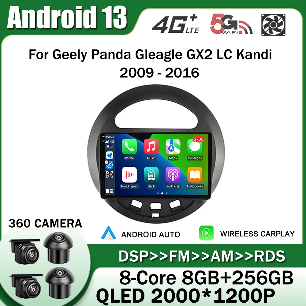 Автомобильный радиоприемник Android 13 для Geely Panda Gleagle GX2 LC Kandi 2009 - 2016 мультимедийный плеер навигатор GPS DSP WIFI
Автомобильный радиоприемник Android 13 для Geely Panda Gleagle GX2 LC Kandi 2009 - 2016 мультимедийный плеер навигатор GPS DSP WIFI