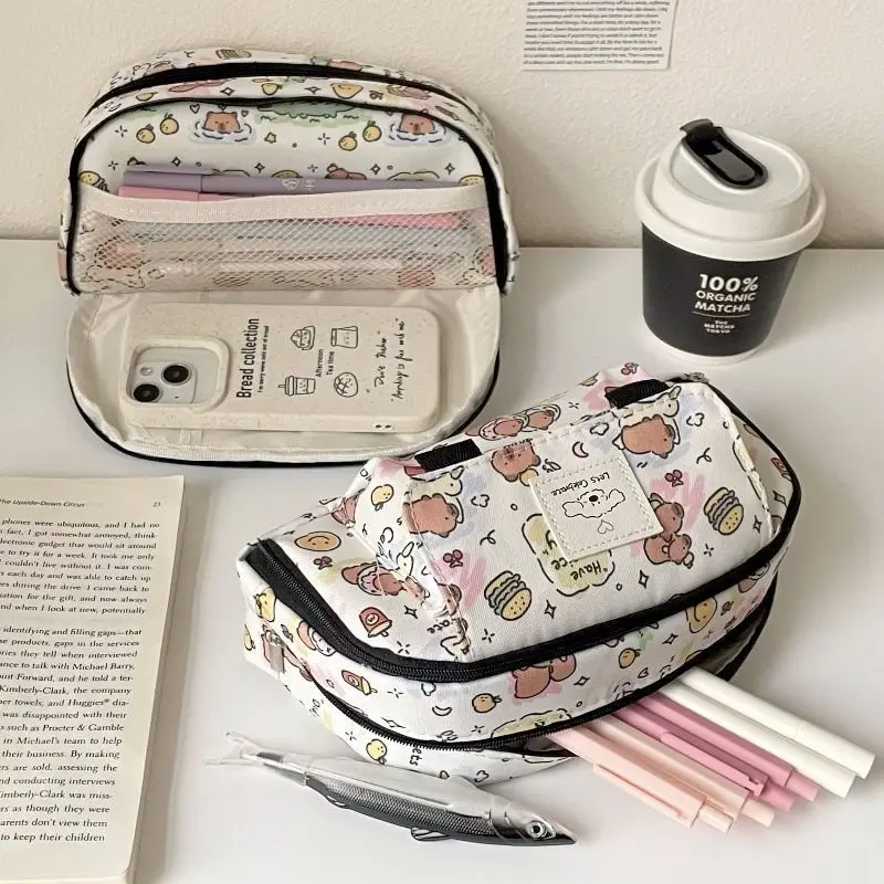 Cute Cartoon Capybara Kawaii Pencil Case Large Capacity Canvas Storage Bag Study Stationery School Supplies Back To School
Cute Cartoon Capybara Kawaii Pencil Case Large Capacity Canvas Storage Bag Study Stationery School Supplies Back To School