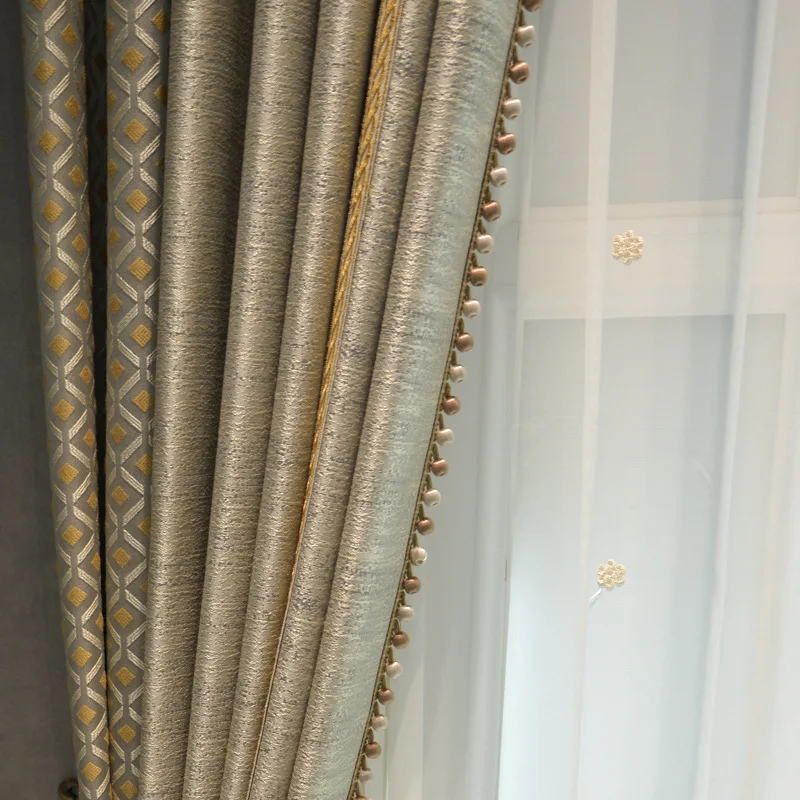 Jacquard High Precision Curtains for Living Dining Room Bedroom Luxury Blackout Window Door Golden Brown Curtain Home Decoration
Jacquard High Precision Curtains for Living Dining Room Bedroom Luxury Blackout Window Door Golden Brown Curtain Home Decoration