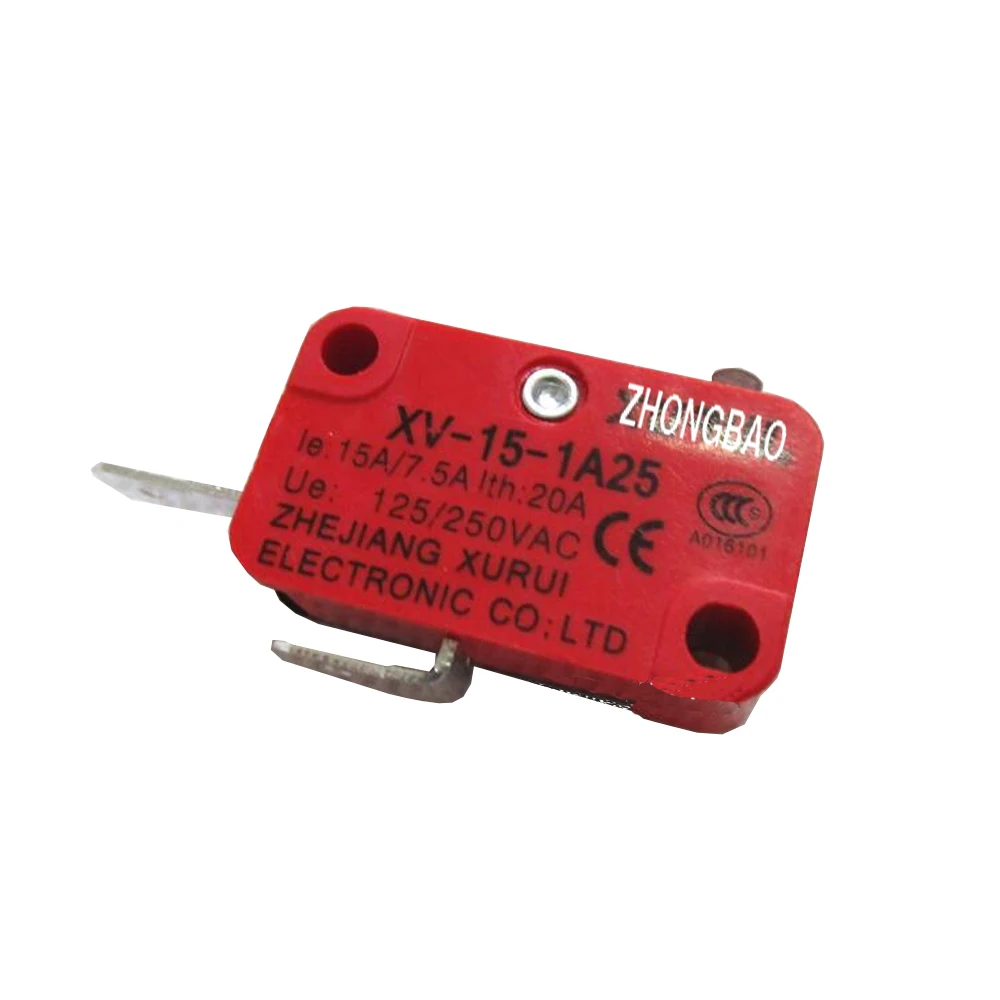 3PCS XV-15-1A25 SPST NO 2 Pole Push Button Action Micro Switches for Microwave Oven Door
3PCS XV-15-1A25 SPST NO 2 Pole Push Button Action Micro Switches for Microwave Oven Door