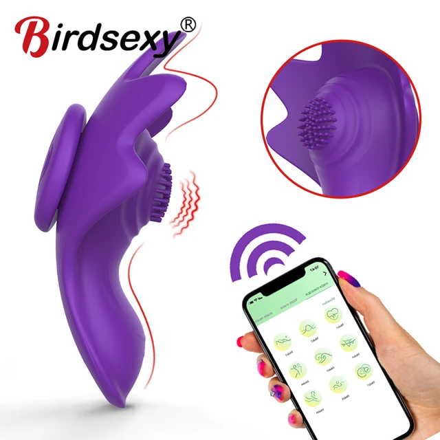 Vibromasseur culotte portable pour femme, anti-clitoris, application sans fil, télécommande, point G, mini clip magnétique, jouets sexuels pour jeu public 1