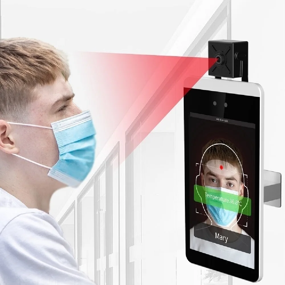 8 Inches Biometric Face Recognition Robot Time Attendance Thermal Facial Body Temperature Scanner Machine with Stand
8 Inches Biometric Face Recognition Robot Time Attendance Thermal Facial Body Temperature Scanner Machine with Stand