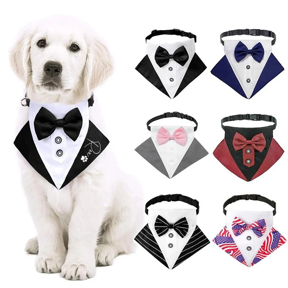 Custom Dog Ring Bearer, Pet Tuxedo for Wedding Engagement, Baby Shower, Personalized Dog Wedding Bandana, Pet Clothes
Custom Dog Ring Bearer, Pet Tuxedo for Wedding Engagement, Baby Shower, Personalized Dog Wedding Bandana, Pet Clothes