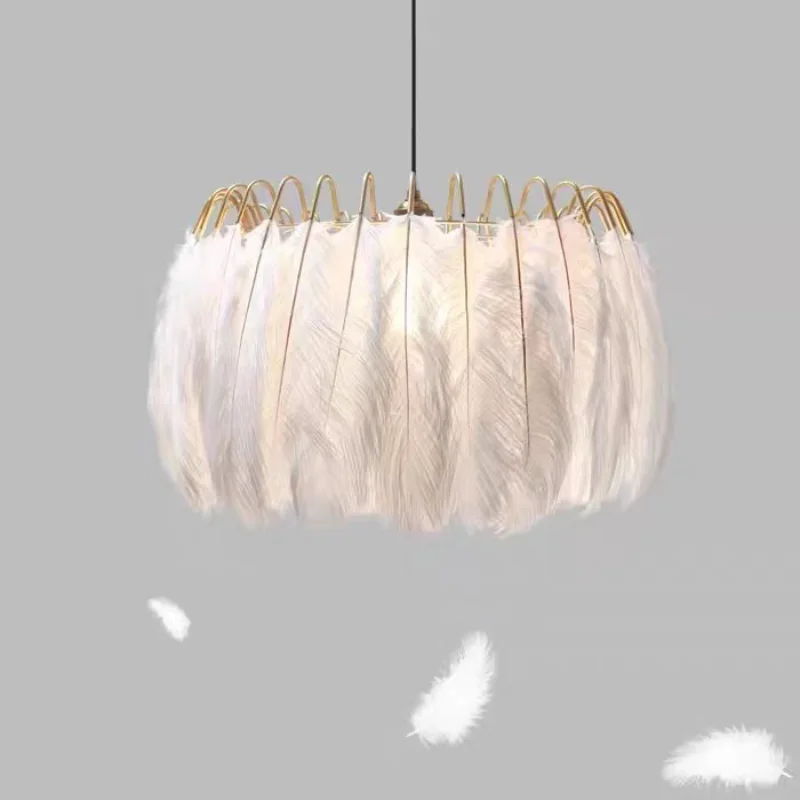 Romantic Bedroom Chandelier Home Decor Nordic Design Living Room Hall Dining Room Ceiling Lighting Modern Feather Pendant Lights
Romantic Bedroom Chandelier Home Decor Nordic Design Living Room Hall Dining Room Ceiling Lighting Modern Feather Pendant Lights