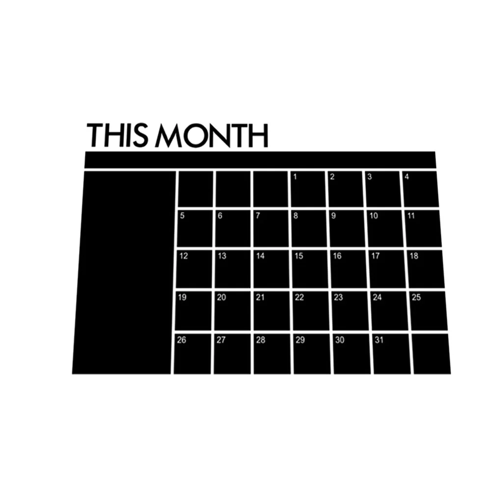 Calendar Blackboard Stickers Plan Supply Household Planner Erase Multi-function Dry Chalkboard
Calendar Blackboard Stickers Plan Supply Household Planner Erase Multi-function Dry Chalkboard