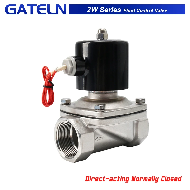 

SW series Direct-acting Normally Closed Water Valve 1/4",1/8",1/2",3/4" AC220V,DC24V Pneumatic Valve for Water Oil Air