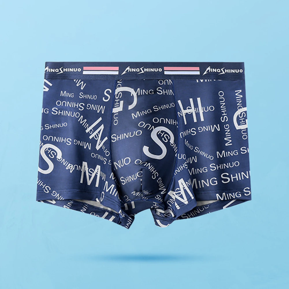 Men Ice Silk Boxer Briefs Bulge Pouch Printing Underpants Soft Underwear Male Breathable Panties Thin Boxer Trunks Boxer Shorts
Men Ice Silk Boxer Briefs Bulge Pouch Printing Underpants Soft Underwear Male Breathable Panties Thin Boxer Trunks Boxer Shorts
