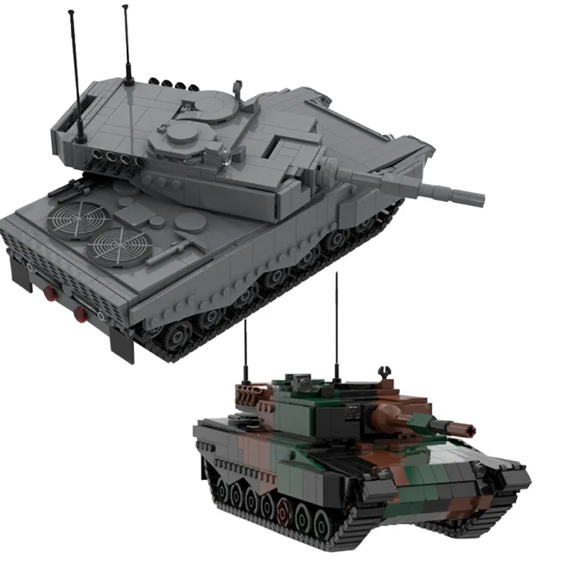 

923 шт., Военный танк 2 мировая война, Масштаб 1:35, немецкий леопард, модель 2А 4 боевого танка, креативные идеи, высокотехнологичная детская игрушка, бронированный автомобиль, блок