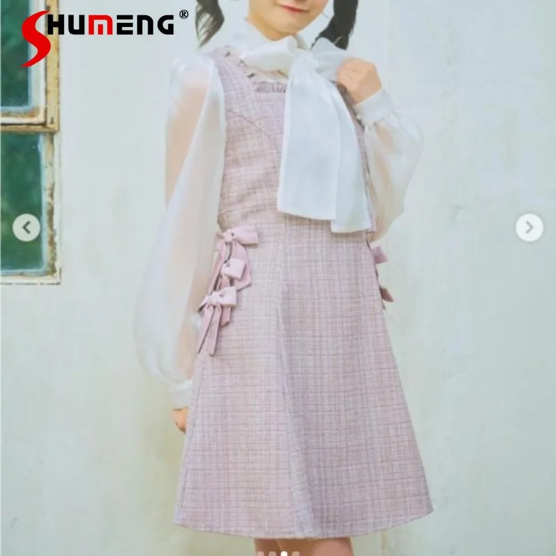 2024 Early Spring Style Japanese Rojita Big Bow Sweet Fake Two-Piece Dress for Women's Long Sleeve Slim Fit Knee-Length Vestidos
2024 Early Spring Style Japanese Rojita Big Bow Sweet Fake Two-Piece Dress for Women's Long Sleeve Slim Fit Knee-Length Vestidos