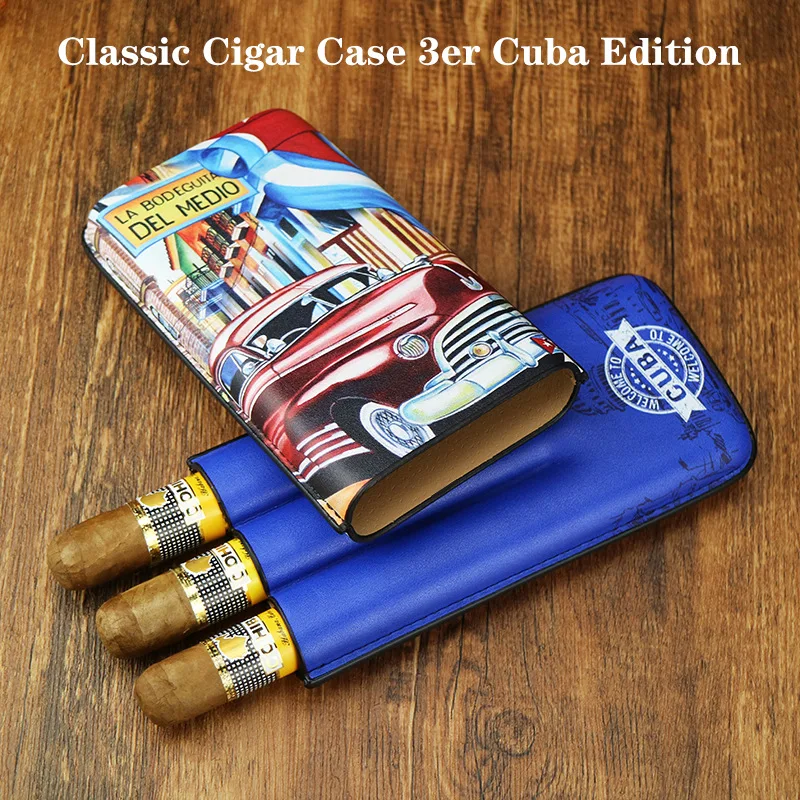 Humidor portable windproof leather case Sealed Cuban Classic Cigar Humidor 3 packs
Humidor portable windproof leather case Sealed Cuban Classic Cigar Humidor 3 packs