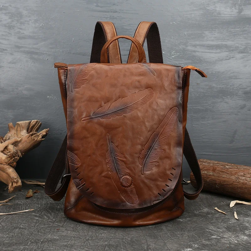 2023 Winter Retro Embossed First Layer Cow Genuine Leather Backpack Leisure Large Capacity Women Bag Vintage Travel Backpacks
2023 Winter Retro Embossed First Layer Cow Genuine Leather Backpack Leisure Large Capacity Women Bag Vintage Travel Backpacks