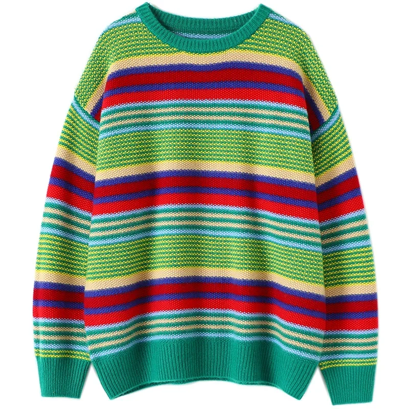 100% Cashmere Winter Warm Sweater Women New Designer Latest Fashion for Women Clothes Striped Korean Pullover
100% Cashmere Winter Warm Sweater Women New Designer Latest Fashion for Women Clothes Striped Korean Pullover