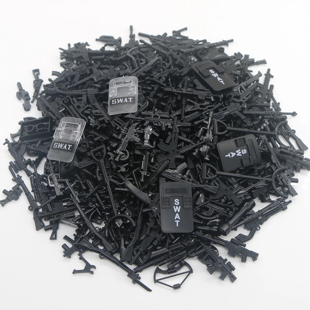100Pcs Military SWAT Gun Weapon WWII Army Police Cannon Building Blocks MOC Figure Accessories Model Bricks DIY Toy
100Pcs Military SWAT Gun Weapon WWII Army Police Cannon Building Blocks MOC Figure Accessories Model Bricks DIY Toy