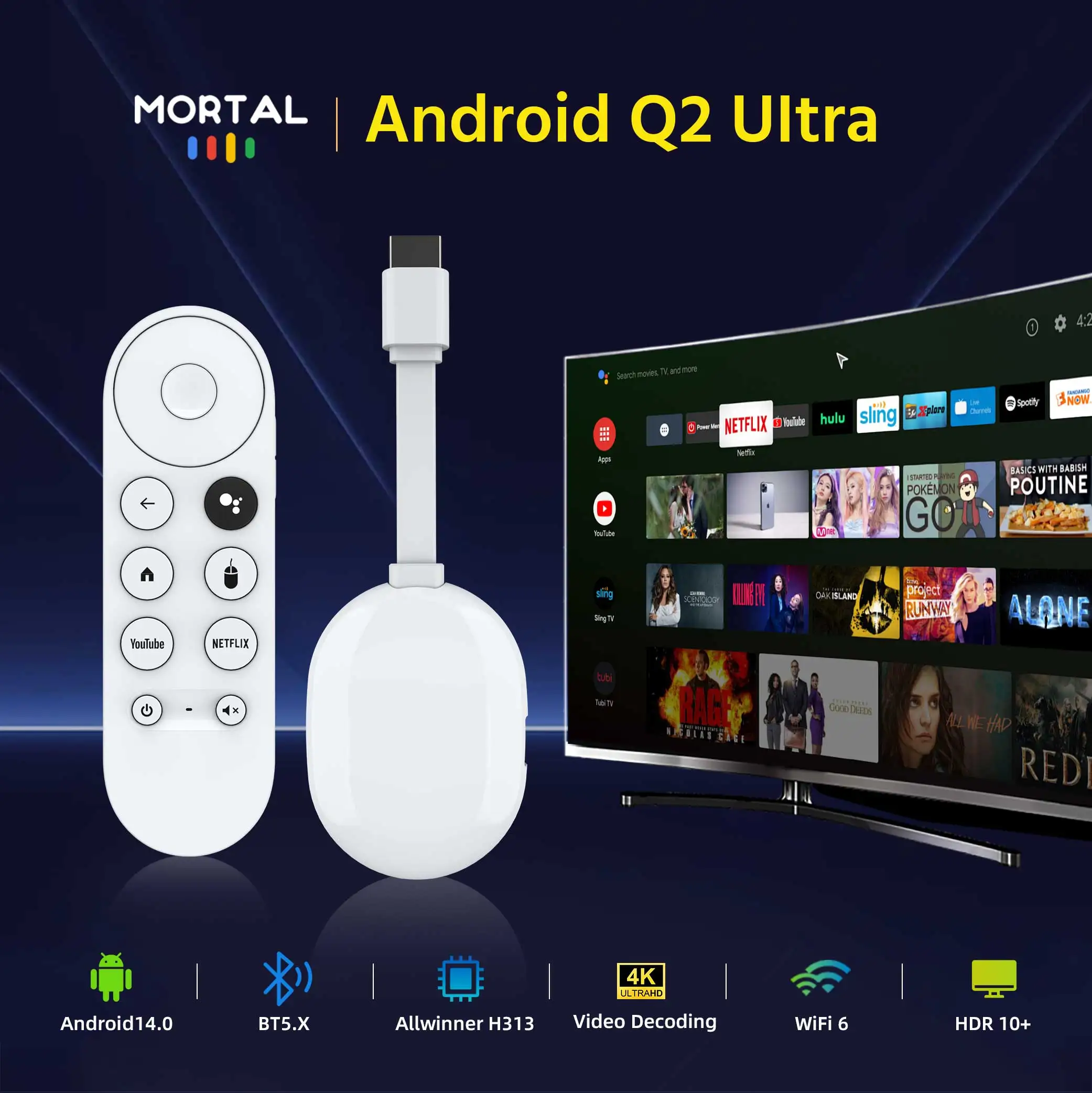 Mortal Q2 ultra TV Box Stick 2 Se7ed030334d34aa6bb414b53f97d6ad4P