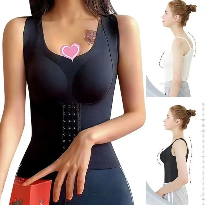 M-3XL Women 3-in-1 Body Shapewear Posture Corrector Underwear Tummy Control Back Push Up Bra Shaper Vest Slim Tank Top Corset 
M-3XL Women 3-in-1 Body Shapewear Posture Corrector Underwear Tummy Control Back Push Up Bra Shaper Vest Slim Tank Top Corset