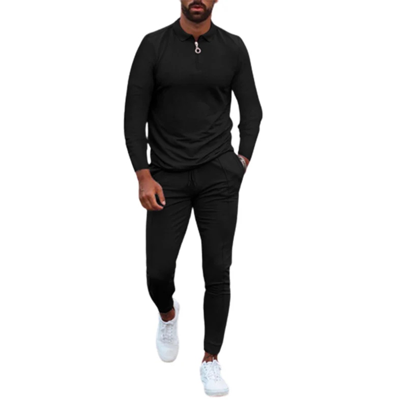 Men's Slim Fit Two-piece Sets Lapel Circle Zipper Long Sleeve Tops Elasticated Waist Pencil Pants Youth Male Sports Casual Suits
Men's Slim Fit Two-piece Sets Lapel Circle Zipper Long Sleeve Tops Elasticated Waist Pencil Pants Youth Male Sports Casual Suits