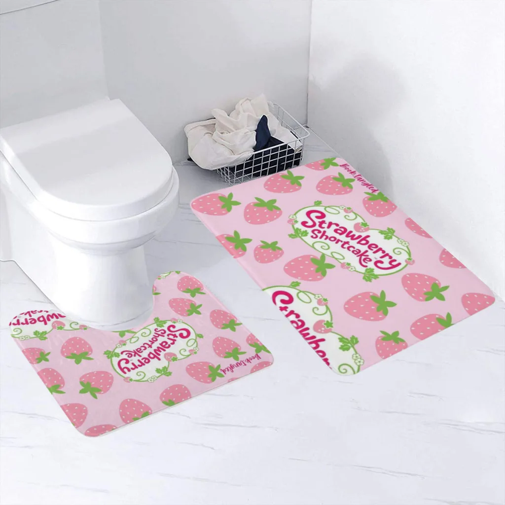 2 Pieces Bathroom Rug Set (Toilet Mat,Carpet) Strawberry Shortcake Durable Ultra Soft Non-Slip Washable Absorbent
2 Pieces Bathroom Rug Set (Toilet Mat,Carpet) Strawberry Shortcake Durable Ultra Soft Non-Slip Washable Absorbent
