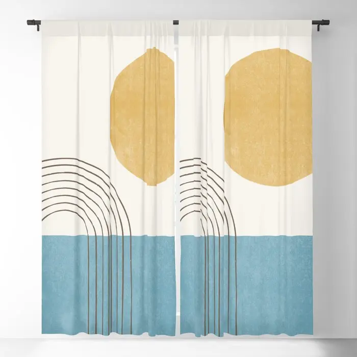 

Sunny Ocean Blackout Curtains 3D Print Window Curtains For Bedroom Living Room Decor Window Treatments