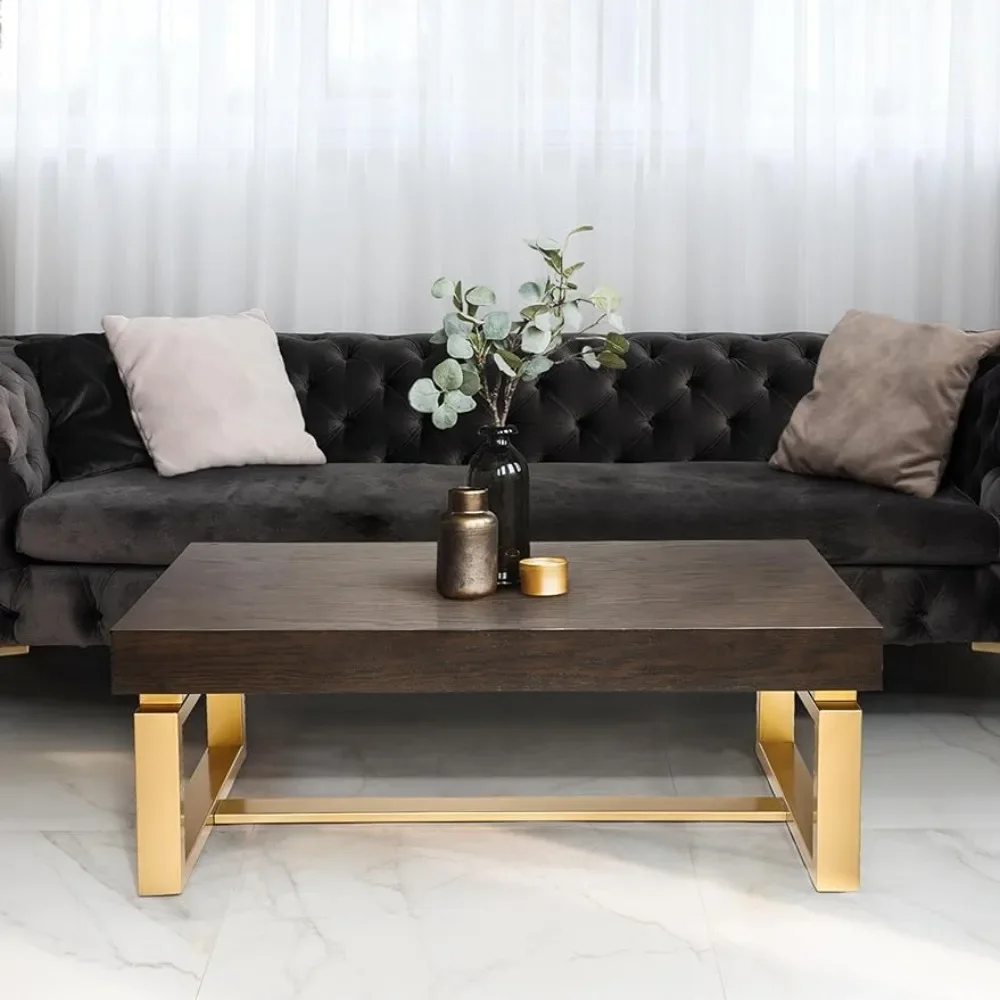 Modern Farmhouse Rectangle Wood Tabletop With Gold Legs Coffee Table Coffee Tables for Living Room 42”L Furnitures Furniture
Modern Farmhouse Rectangle Wood Tabletop With Gold Legs Coffee Table Coffee Tables for Living Room 42”L Furnitures Furniture