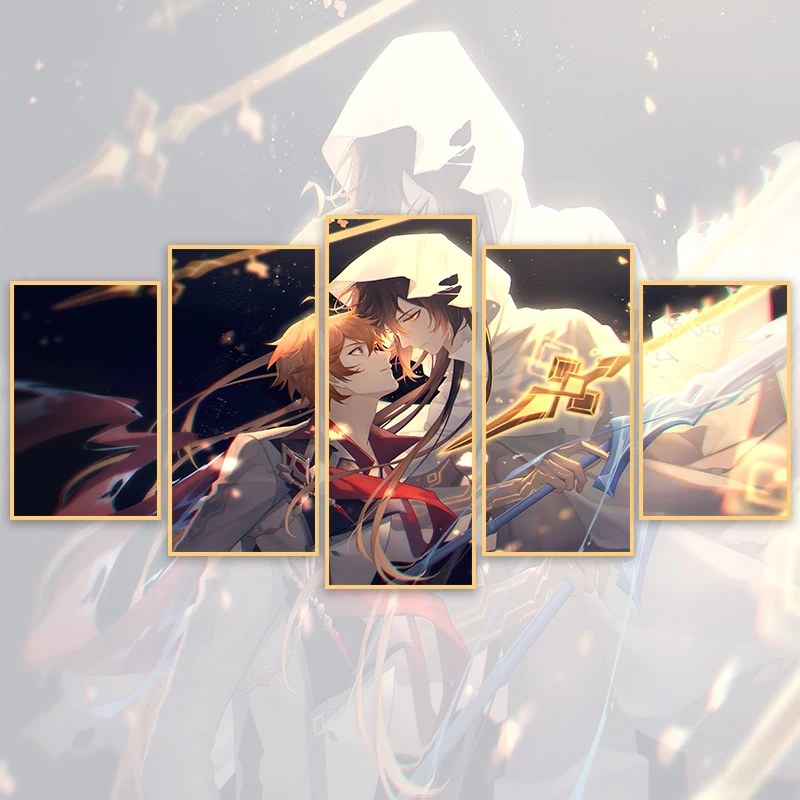 5 Pieces Anime Game Genshin Impact Canvas Painting Print Wall Art Character Posters and Pictures Good for Kids Room Decor Gifts
5 Pieces Anime Game Genshin Impact Canvas Painting Print Wall Art Character Posters and Pictures Good for Kids Room Decor Gifts