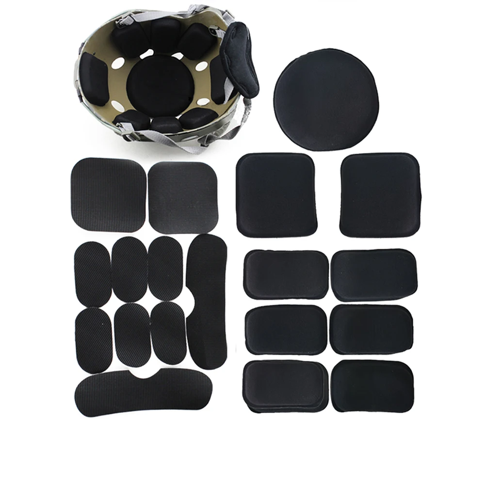 19Pcs/set Tactical Helmet Soft Pad High Quality Paintball Helmets Pads Military Airsoft Shooting Helmet Protective Pads
19Pcs/set Tactical Helmet Soft Pad High Quality Paintball Helmets Pads Military Airsoft Shooting Helmet Protective Pads