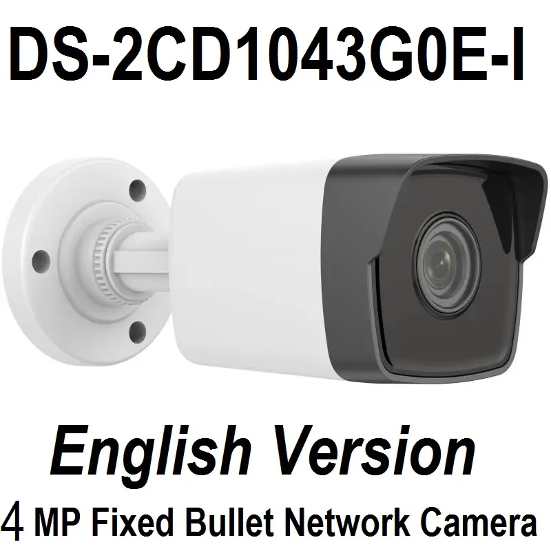 

DS-2CD1043G0E-I Overseas English Version 4 MP Fixed Bullet Network Camera IR Indoor Outdoor Camera Hik-Connect ONVIF Upgradeable