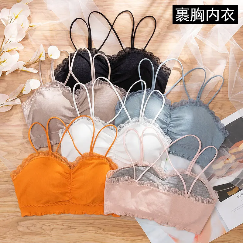 Four Seasons Seamless Camisole Wrapped Chest Beautiful Back Girl Sports Sexy Strapless Bra and Undershirt Tube Top Lace Vest Bra
Four Seasons Seamless Camisole Wrapped Chest Beautiful Back Girl Sports Sexy Strapless Bra and Undershirt Tube Top Lace Vest Bra