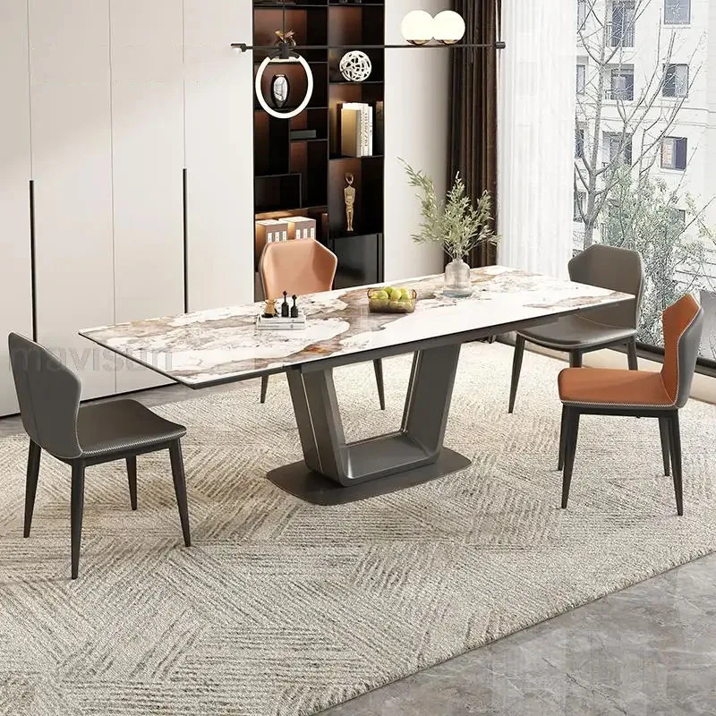 Luxury Dining Table Modern Mobile Relax Multifunctional Bright Retractable Console Rectangular Folding Dining Room Furnitures
Luxury Dining Table Modern Mobile Relax Multifunctional Bright Retractable Console Rectangular Folding Dining Room Furnitures