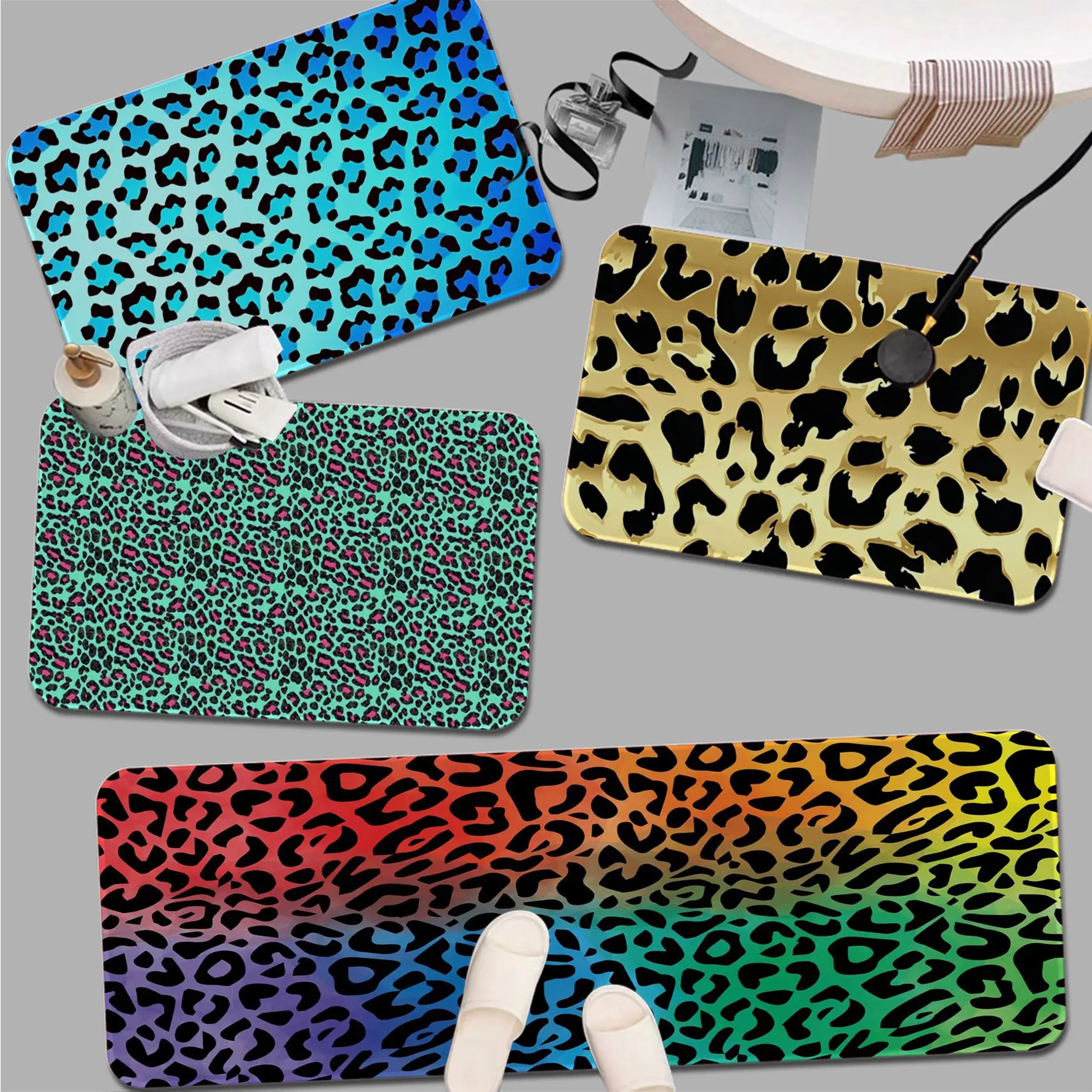 Leopard Print Floor Mat Nordic Style Bedroom Living Room Doormat Home Balcony Anti-Slip Bedside Mats
Leopard Print Floor Mat Nordic Style Bedroom Living Room Doormat Home Balcony Anti-Slip Bedside Mats