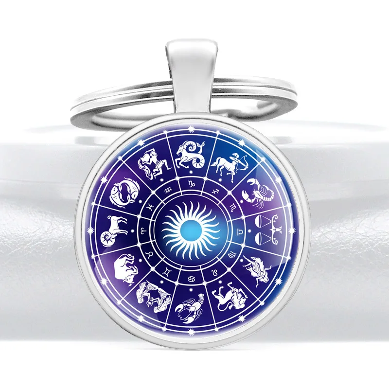 Classic Twelve Constellations Glass Cabochon Metal Pendant Key Chain Men Women Key Rings Accessories Keychains Gifts
Classic Twelve Constellations Glass Cabochon Metal Pendant Key Chain Men Women Key Rings Accessories Keychains Gifts