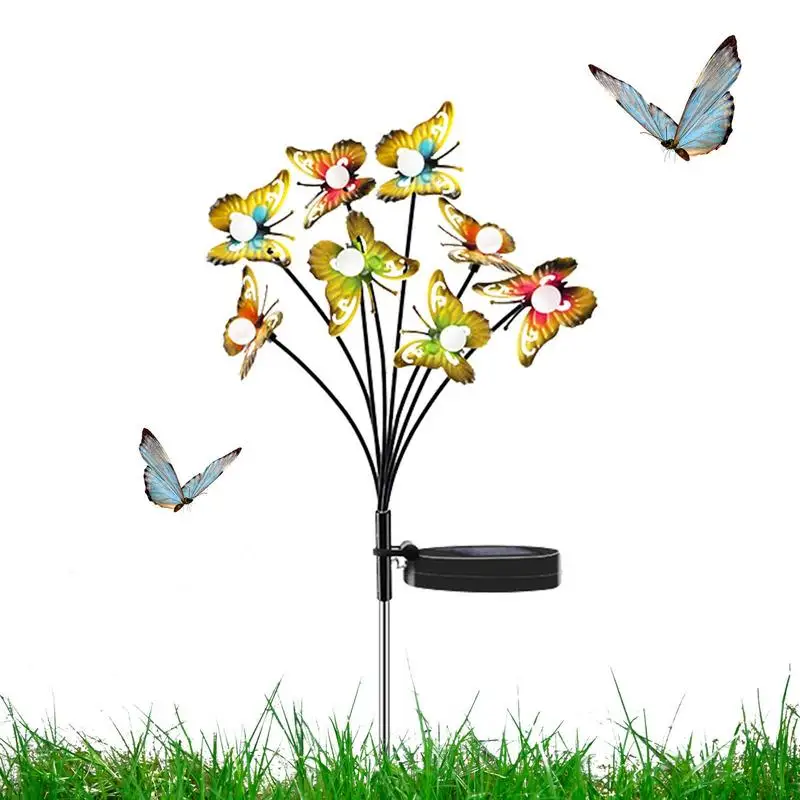 Solar Lamp LED Iron Butterfly Lights Durable Cute Lights With 600mAh Battery Capacity Hours Working Lamp Garden Pools Supplier
Solar Lamp LED Iron Butterfly Lights Durable Cute Lights With 600mAh Battery Capacity Hours Working Lamp Garden Pools Supplier
