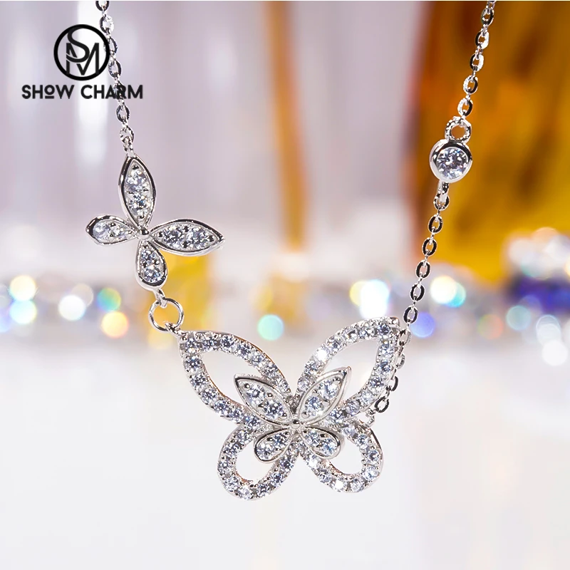 Classic Butterfly Pendants Necklace Cubic Zirconia S925 Sterling Silver Platinum Plated O Chain for Women Fine Jewelry Luxury
Classic Butterfly Pendants Necklace Cubic Zirconia S925 Sterling Silver Platinum Plated O Chain for Women Fine Jewelry Luxury