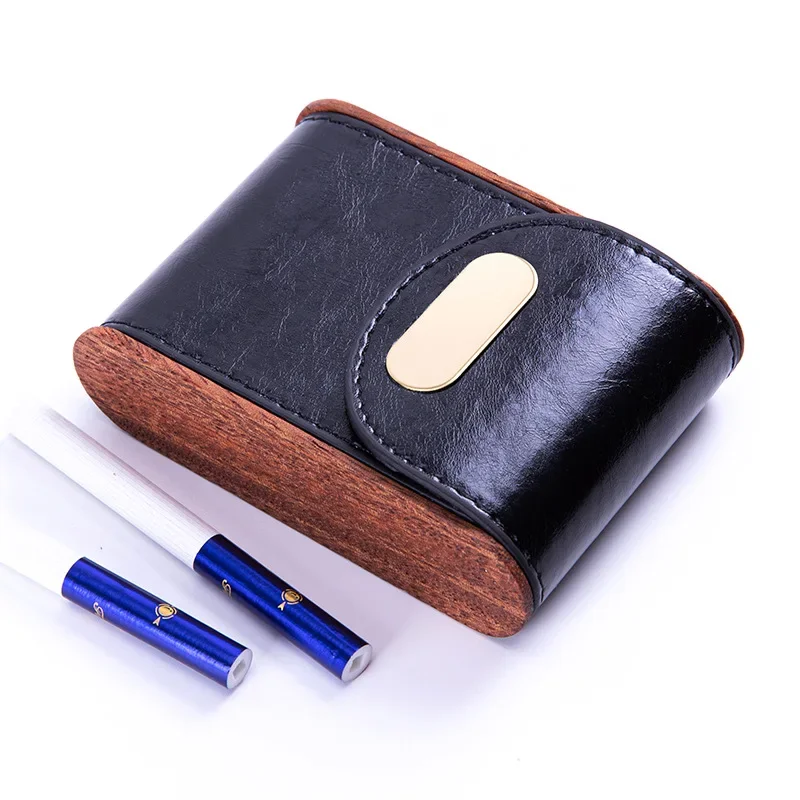 1pcs Solid Wood Vintage Leather Cigarette Case Tobacco Holder Storage Box Smoking Accessories Dad Men Gift
1pcs Solid Wood Vintage Leather Cigarette Case Tobacco Holder Storage Box Smoking Accessories Dad Men Gift